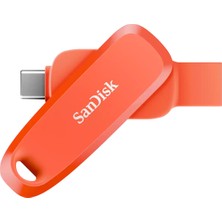 Sandisk Phone Drive 128GB Android Uyumlu USB 3.2 Gen 1 Flash Bellek Nasturium Orange SDDDC6-128G-G46NO