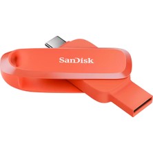 Sandisk Phone Drive 128GB Android Uyumlu USB 3.2 Gen 1 Flash Bellek Nasturium Orange SDDDC6-128G-G46NO