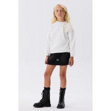 Tyess Bg Store Kız Çocuk Beyaz Sweatshirt