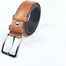 RSE Leather Goods Rse Leather Goodserkek Kemer Vegan Deri - Desenli - 3,5 cm