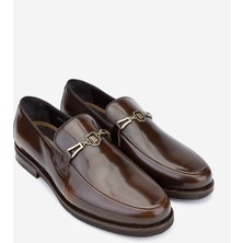 Valmenti Erkek  Deri Taba Loafer Ayakkabı 183 29751 Erk Ayk Y24 Vıskı Acma