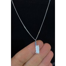 Erer Gümüş Gümüş 60 cm Ince Gurmet Zincirli Satır Model Kolye