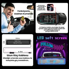 Pixel LED Panel Dijital Ekran Yazı ve Animasyon Eklenebilen Telefon kontrollü Yapışkanlı 16*96 led