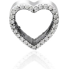 Adal Silver Kadın Gümüş Kalp Model  Charm
