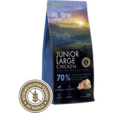 Profine 12 kg Gluten Free Junior Large Chicken Glutensiz Iri Irk Tavuk Etli Yavru Köpek Maması