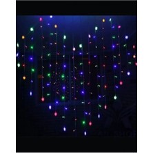 Sevgililer Günü ve Yılbaşı Organizasyonu Için Eşsiz Görünümüyle Kalp Şeklinde Perde LED 8mod Rgb