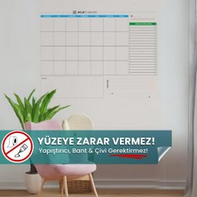 Pi Papers Günlük, Haftalık ve Aylık Planlayıcı Seti Yapışkansız Statik Tutunabilir Akıllı Kağıt Yazı Tahtası