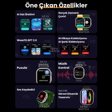 Seyutech Watch Hk 10 Ultra 3 Amoled Akıllı Saat Tüm Telefonlara Uyumlu