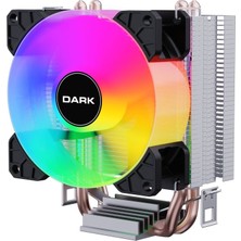 Dark Freezer X93 2025 Edition FRGB Intel LGA1700 & AMD AM5 Uyumlu 90mm Fanlı 45CFM 95W TDP 2x Isı Borusu, Direct Contact İşlemci Soğutucu(DKCCX93)