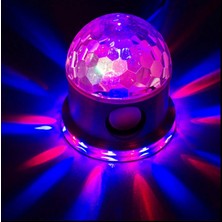 Gaman Süper Parlak Ses Kontrollü Kristal Led 10watt Bluetooth Hoparlörlü Atmosfer Gece Lambası