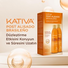 Kativa Post Alisado Saç Düzleştirme Etkili 2'li Set - Şampuan 225ML ve Saç Kremi 225ML