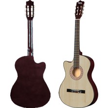 Midex CG-396NT Solak Klasik Gitar Natural Full Set Sap Ayarlı 4/4 Yetişkin Boy