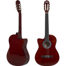 Midex CG-396BRW SOLAK Klasik Gitar Kahve Renk Full Set Sap Ayarlı 4/4 yetişkin Boy