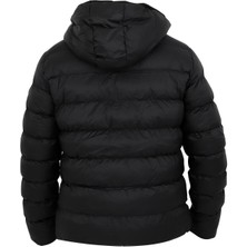 Uki Siyah Kapüşonlu Mont