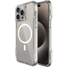 Teleplus iPhone 15 Pro Max Kılıf Köşelerden Darbeye Ultra Dayanıklı Magsafeli Incek Kılıf