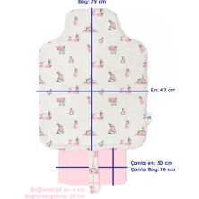 Deux Lapins Bebek Müslin Alt Açma Matı 70X40 cm Bébé Lapin Rose
