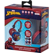 Volkano Marvel Spıderman  Kablolu Kulaklık Çocuk Kulaklığı Lisanslı Hediye Stıckerlı MV-10903-SM