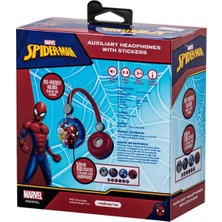 Volkano Marvel Spıderman  Kablolu Kulaklık Çocuk Kulaklığı Lisanslı Hediye Stıckerlı MV-10903-SM