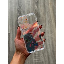 iPhone 16PLUS Uyumlu Kılıf Şeffaf ve Hologram Yastık Desenli Silikon Kılıf