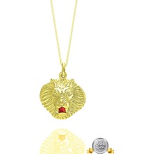 Adal Silver 925 Ayar Gümüş Aslan Kolye