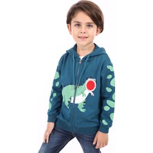 Toontoy Erkek Çocuk Baskılı Hırka