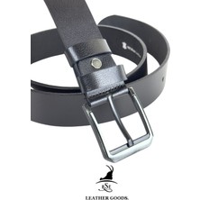 RSE Leather Goods Rse Leather Goods Deri 4,5 cm Erkek Kot Kemeri - Manda Derisi Spor Kemer - Ekstra Kalın