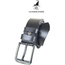RSE Leather Goods Rse Leather Goods Deri 4,5 cm Erkek Kot Kemeri - Manda Derisi Spor Kemer - Ekstra Kalın