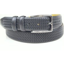 RSE Leather Goods Rse Leather Goods Deri Erkek Kemer - Desenli - 3,5 cm