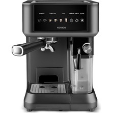 Karaca Mycaffe Barista S10 Entegre Süt Hazneli Otomatik Espresso Latte ve Cappuccino Mak. Matteblack