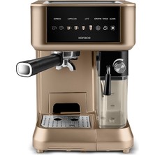 Karaca Mycaffe Barista S10 Entegre Süt Hazneli Otomatik Espresso Latte Cappuccino Mak. Walnut Brown