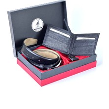 RSE Leather Goods Rse Leather Goodserkek   Deri Kemer Cüzdan Anahtarlık Set - 3’lü Set