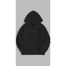 Unisex Oversize Kalıp Baskılı 3 Iplik Porsche Detaylı Hoodie  Kapşonlu Sweatshirt