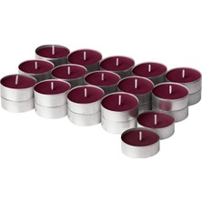 Hobiurun Kokulu Tealight Mum, Kırmızı, 3.5 Saat, Yabani Meyveler