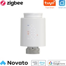 Novato Zigbee Akıllı Termostatik Vana ( Tuya ,Smart Life ,Zigbee2MQTT Uyumlu )