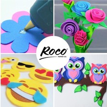 Roco Paper Co. Roco Paper Eva Kağıt Çiçek Yapım Eva Elişi Kağıdı 2 Mm 50 x 70 cm Açık Mavi