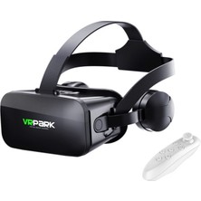 Vrpark J20 3.5mm Kulaklıklı 3D Sanal Gerçeklik Gözlüğü+ Vr Kablosuz Bluetooth KUMANDA-AL4752