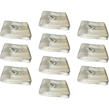 Omeyva Plastik Şeffaf Beyaz Sup Kaşık - Tatlı Dondurma Kaşığı - 12.5  cm . - 50 Adetlik 10 Paket