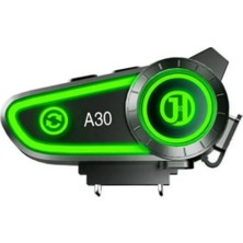 Ozmik A30 Motosiklet Kask Kulaklık Intercom Işıklı Motobike