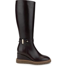 Tamer Tanca Kadın  Deri Kahverengi Casual Çizme 33 417 Bn Czm SK24-25 Kahve Dr