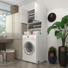 Kenz Life  çamaşır makinesi dolabı hayzum byz 180x066x55 banyo kiler