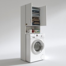 Kenzlife çamaşır makinesi dolabı sinem byz 180x066x30 banyo kiler