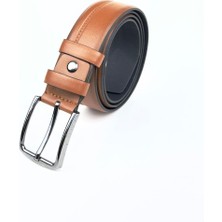 RSE Leather Goods Rse Leather Goodserkek Kemer Vegan Deri - Desenli - 3,5 cm