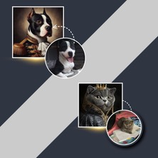 Pi Papers Kişiye Özel Tasarım, Kraliyet Aile Üyesi Posteri, Kişiselleştirilebilir Poster, Kedi Severlere Hediye, Akıllı Kağıt Poster Baskı