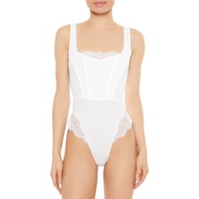 Forever 21 Dantelli Tanga Bodysuit