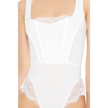 Forever 21 Dantelli Tanga Bodysuit