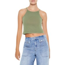 Forever 21 F21 Jarse Crop Askılı Atlet