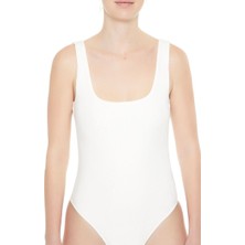 Forever 21 V-Yaka Sırt Detaylı Askılı Bodysuit