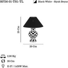 Lucea Solvıto 01 K.boy Masa Lambası 1XE27