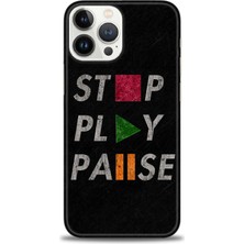 iPhone 15 Pro Kılıf Hd Baskılı - Stop Play + 9h Nano Ekran Koruyucu