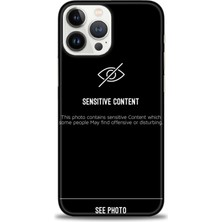 iPhone 16 Pro Max Kılıf Hd Baskılı - Sensitive Content + 9h Nano Ekran Koruyucu